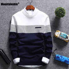 Load image into Gallery viewer, Mountainskin New Men's Autumn Winter Pullover Wool Slim Fit Knitted Sweater Striped Mens Brand Clothing Casual Pull Homme SA752