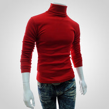 Load image into Gallery viewer, Puimentiua 2019 Autumn Winter Men's Sweater Males Turtleneck Solid Color Casual Sweater Homme Slim Fit Knitted Cotton Pullovers