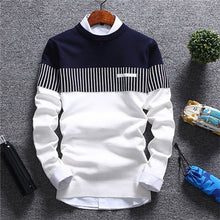 Load image into Gallery viewer, Mountainskin New Men's Autumn Winter Pullover Wool Slim Fit Knitted Sweater Striped Mens Brand Clothing Casual Pull Homme SA752