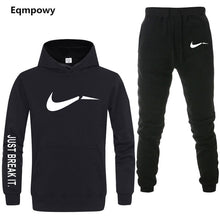 Load image into Gallery viewer, Men's Tracksuit 2 sets of new fashion jacket sportswear men's sweatpants hoodies spring and autumn men's brand hoodies pants