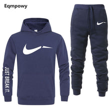 Load image into Gallery viewer, Men's Tracksuit 2 sets of new fashion jacket sportswear men's sweatpants hoodies spring and autumn men's brand hoodies pants